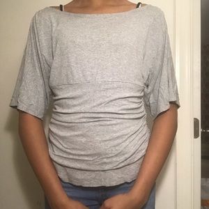 Gray Top with Side Detailing